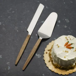 Acacia Wood Handle Cake Knife