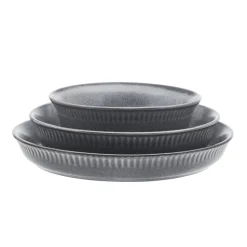 Amara Slate 6 Piece Dinnerware Bowl Set, Service for 2