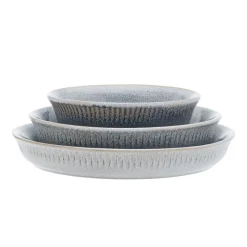 Amara Smoke 6 Piece Dinnerware Bowl Set, Service for 2