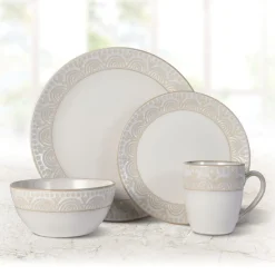 Amelia 16 Piece Dinnerware Set, Service for 4