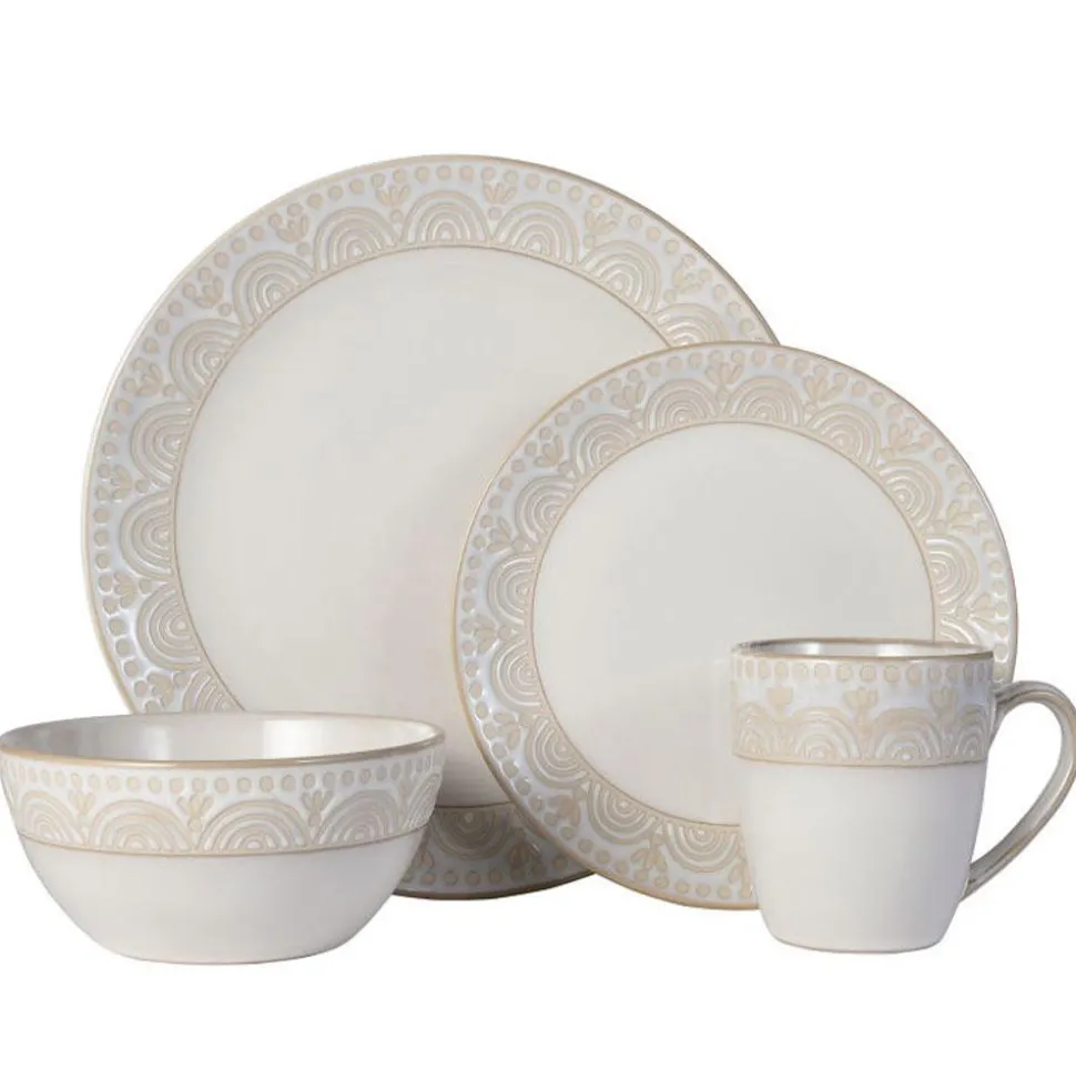 Amelia 16 Piece Dinnerware Set, Service for 4