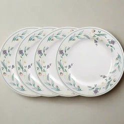 April Set of 4 Dinner Plates