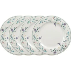 April Set of 4 Dinner Plates
