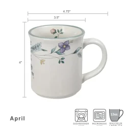 April Set of 4 Mugs
