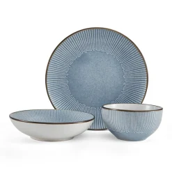 Arlie Blue 12 Piece Dinnerware Set, Service for 4