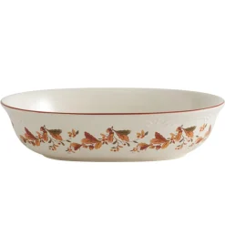 Autumn Berry Oval Vegetable Bowl