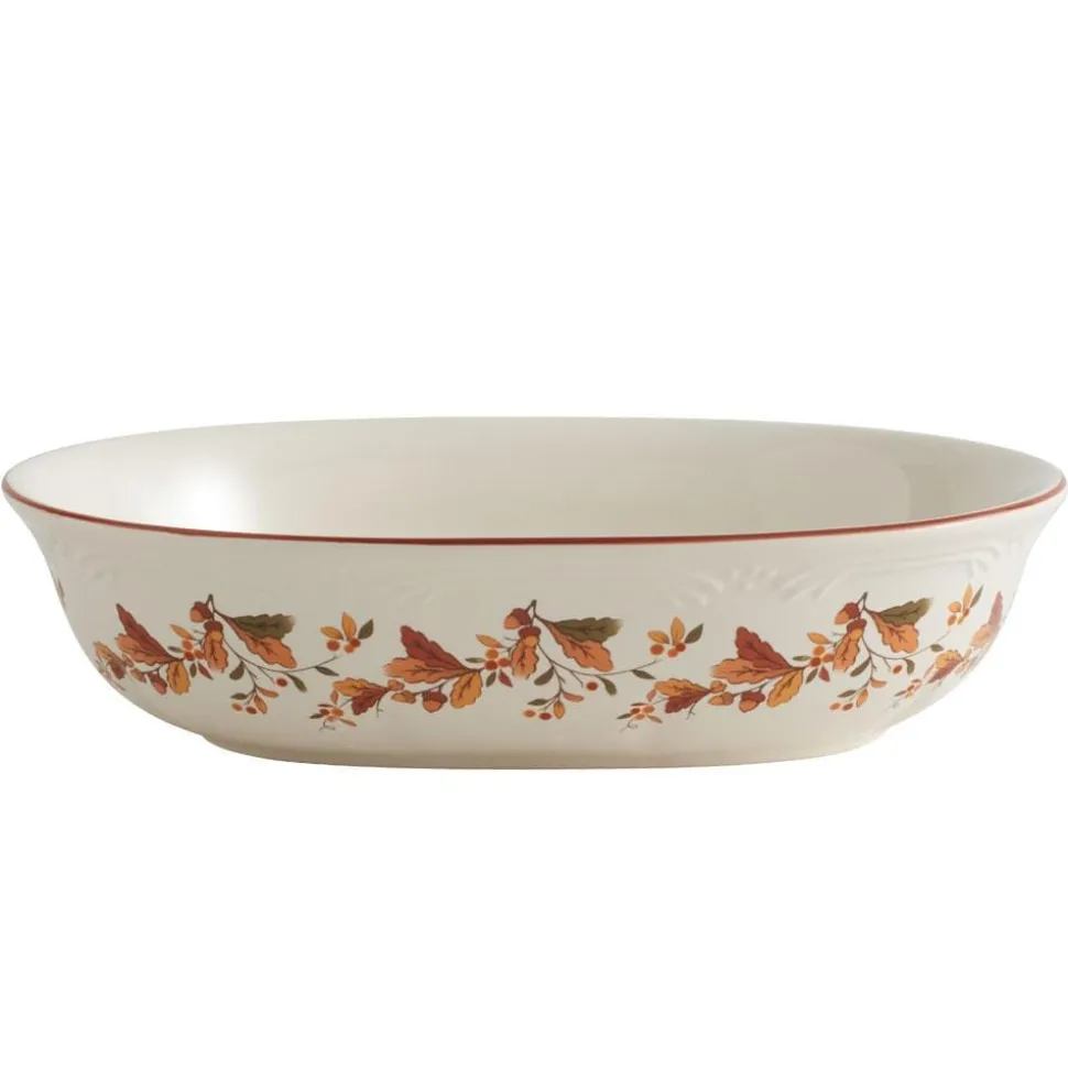 Autumn Berry Oval Vegetable Bowl