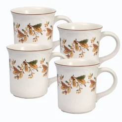 Autumn Berry Set of 4 Mugs