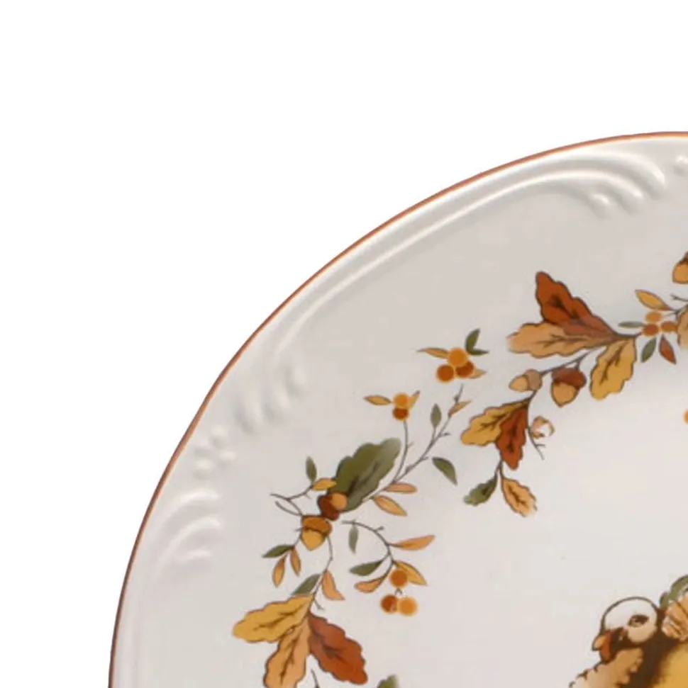 Autumn Berry Set of 4 Turkey Salad Plates