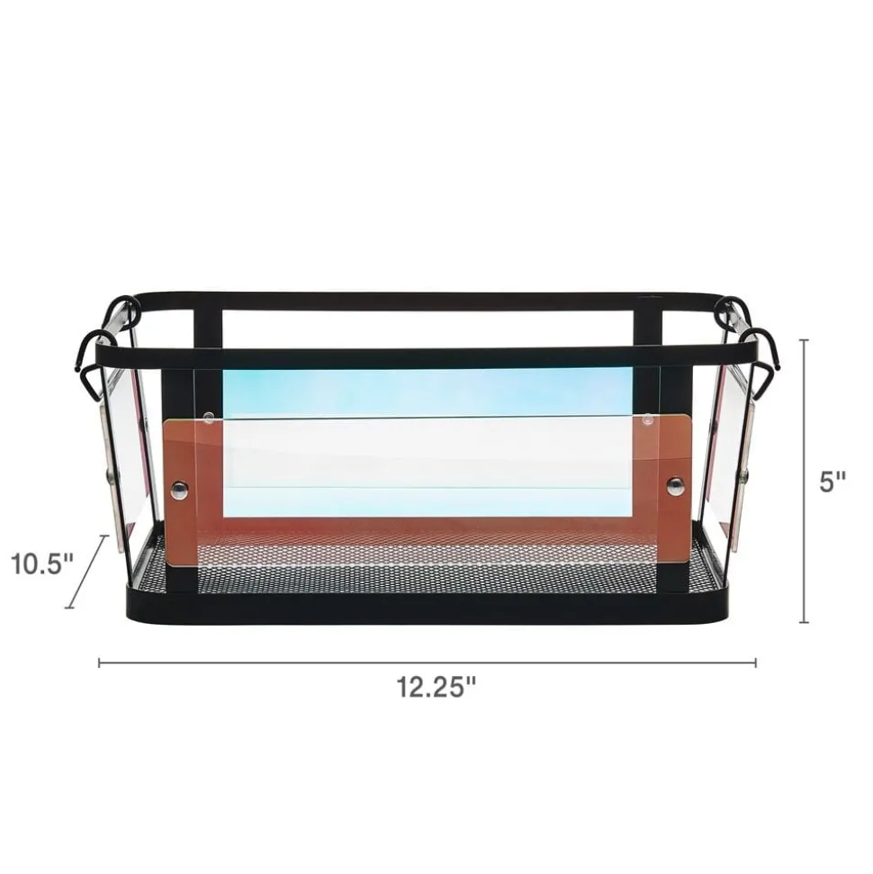 Ava Iridescent Stackable Storage Basket