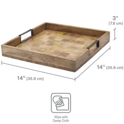 Avery Square Lazy Susan Serve Tray
