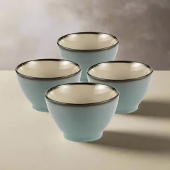 Belmont Blue Fruit Bowls, Set of 4