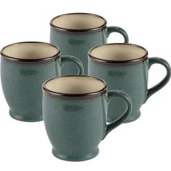 Belmont Set of 4 Blue Mugs