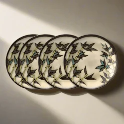 Belmont Set of 4 Round Stalks Salad Plates
