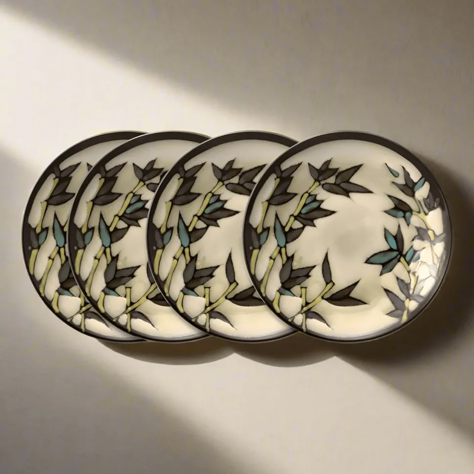 Belmont Set of 4 Round Stalks Salad Plates