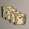 Belmont Set of 4 Square Leaves Salad Plates