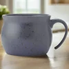Black Speckled Jumbo Soup Mug
