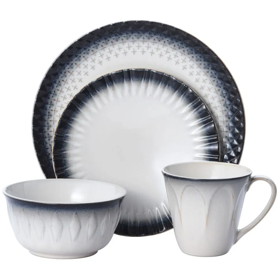 Blake 16 Piece Dinnerware Set, Service for 4