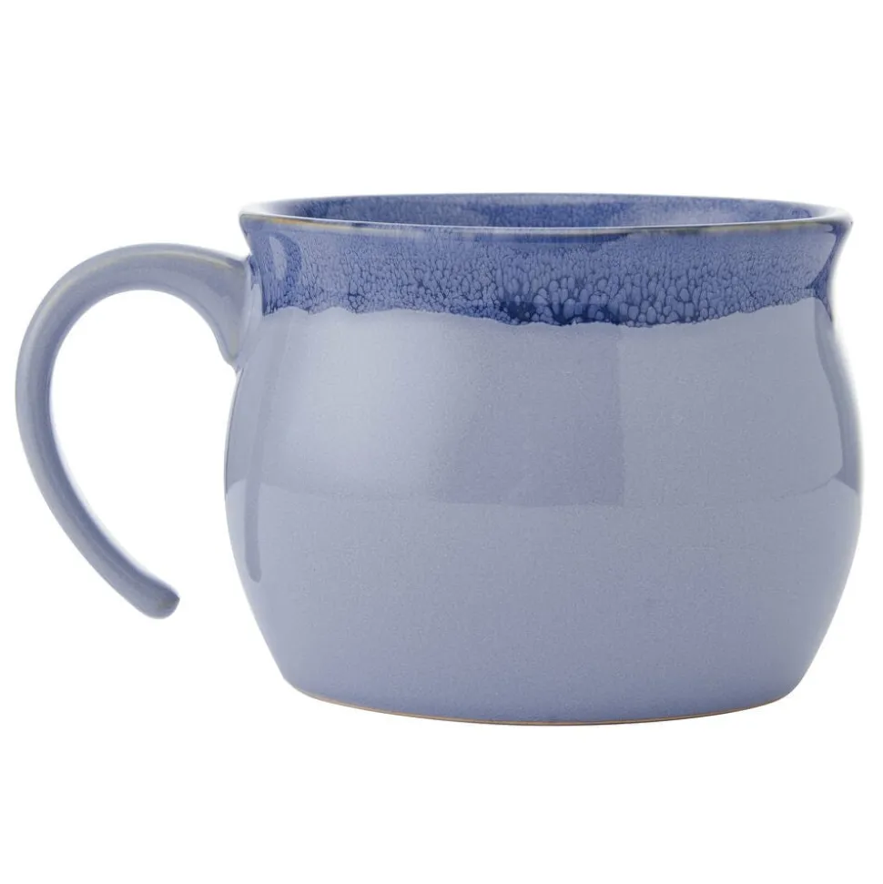 Blue Banded Jumbo Soup Mug