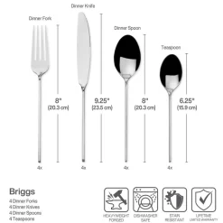 Briggs Forged 20 Piece Flatware Set, Service for 4