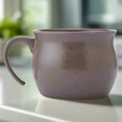 Brown Speckled Jumbo Soup Mug