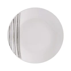 Brushed Lines 16 Piece Dinnerware Set, Service for 4