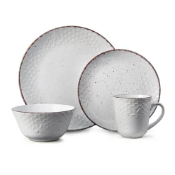 Bumble Bee White 16 Piece Dinnerware Set, Service for 4