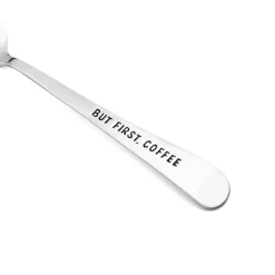 But First Coffee Set of 4 Mini Coffee Spoons