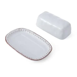 Canyon Bead Covered Butter Dish