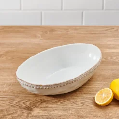 Canyon Bead Oval Serve Bowl