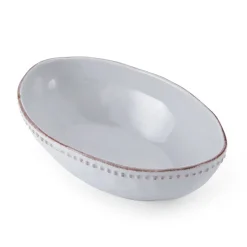 Canyon Bead Oval Serve Bowl