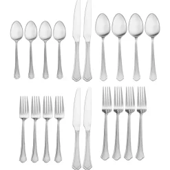 Capri Frost 20 Piece Flatware Set, Service for 4