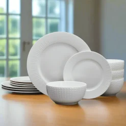 Cassie 12 Piece Dinnerware Set, Serivce for 4