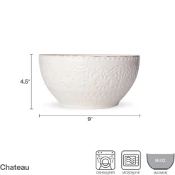 Chateau Cream Serving Bowl