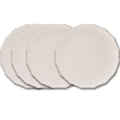 Chateau Cream Set of 4 Dinner Plates