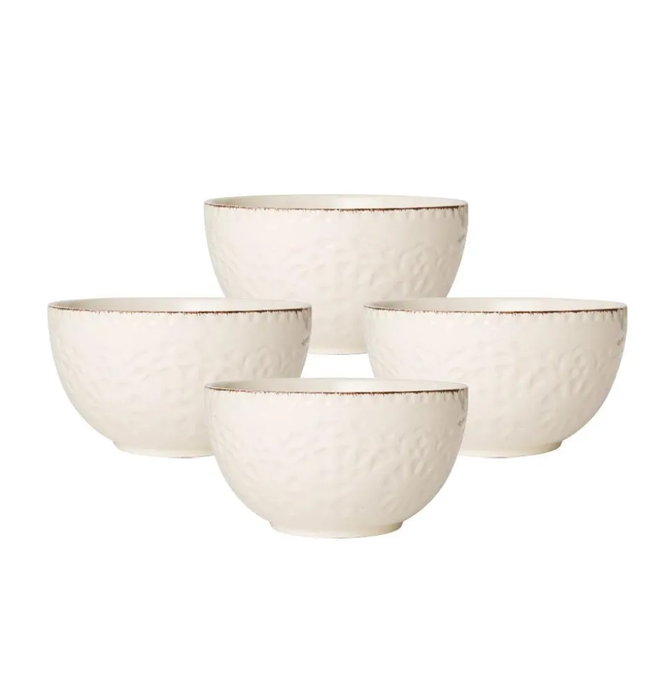 Chateau Cream Set of 4 Fruit Bowls