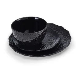 Chateau Midnight 12 Piece Dinnerware Set, Service for 4