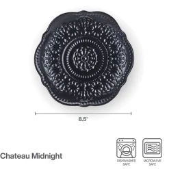 Chateau Midnight Set of 4 Salad Plates