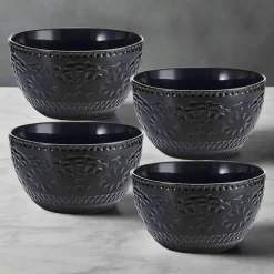 Chateau Midnight Set of 4 Soup Cereal Bowls