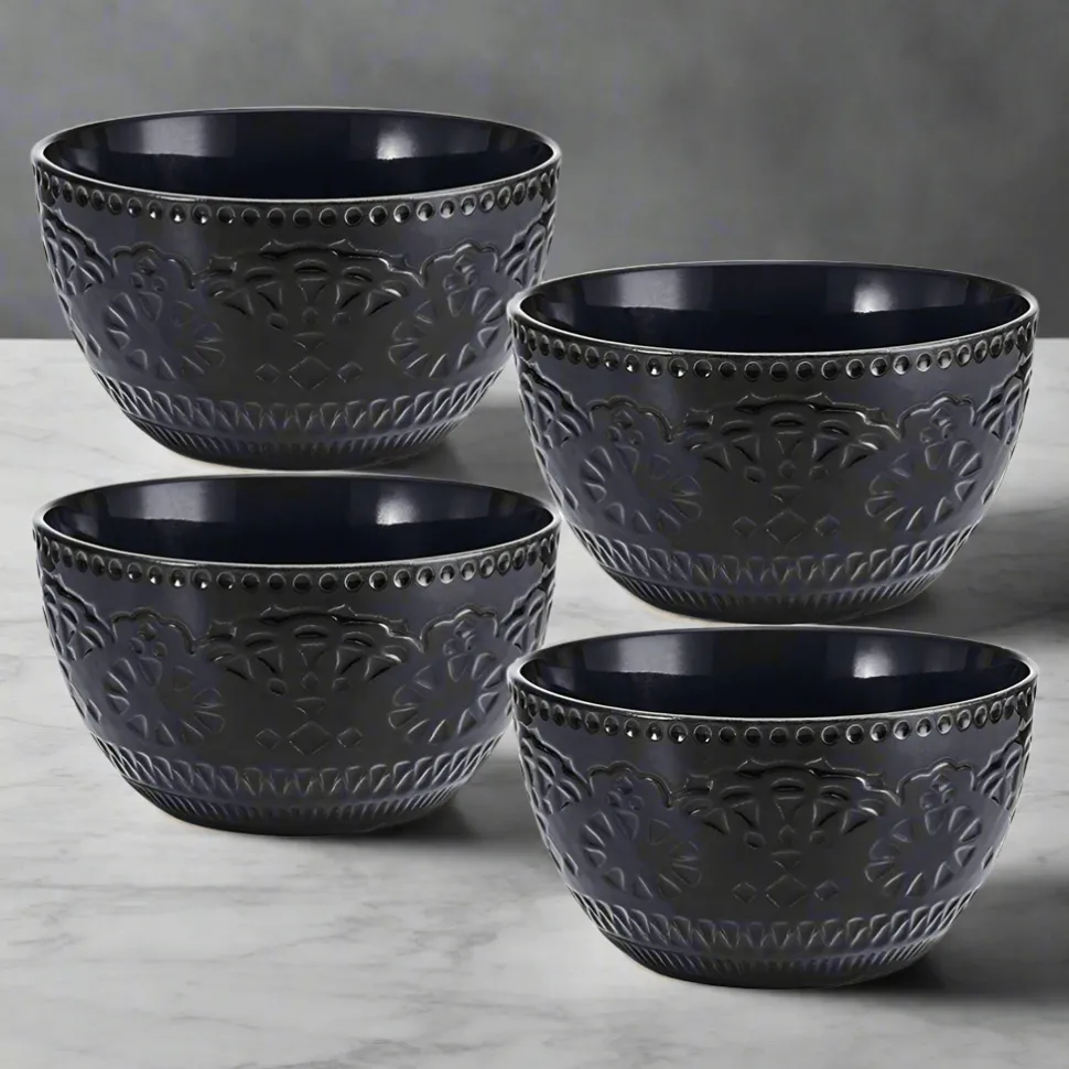 Chateau Midnight Set of 4 Soup Cereal Bowls