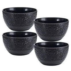 Chateau Midnight Set of 4 Soup Cereal Bowls