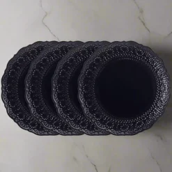 Chateau Midnight Set of 4 Dinner Plates