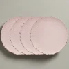 Chateau Pink Set of 4 Dinner Plates