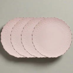 Chateau Pink Set of 4 Dinner Plates