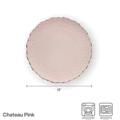 Chateau Pink Set of 4 Dinner Plates