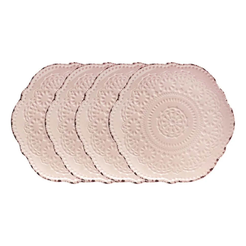 Chateau Pink Set of 4 Salad Plates