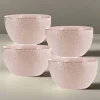 Chateau Pink Set of 4 Soup Cereal Bowls