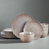 Chateau Smoke 12 Piece Dinnerware Set, Service for 4