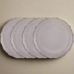 Chateau Smoke Set of 4 Dinner Plates