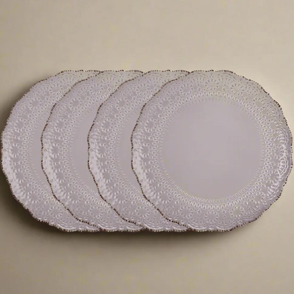 Chateau Smoke Set of 4 Dinner Plates